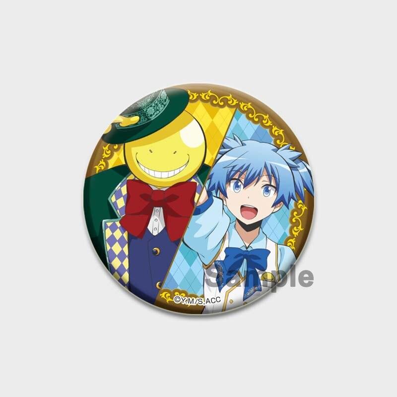 58MM 58mm Ručně vyráběné brož Pin Anime Atentát Učebna Brože Kreslený Cosplay Odznaky Batoh Dekorace klobouku Odznaky do klopy Dárky