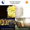 Solar LED Rope Light Waterproof Outdoor Solar Powered Fairy Lights 8 Mode Christmas for Garden Yard Holiday Tree Decor Light