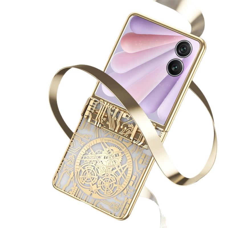 Premium PC Case Honor Magic V Flip 2 Phone Electroplated Mechanical Hinge Design Drop Protection Anti-Fingerprint