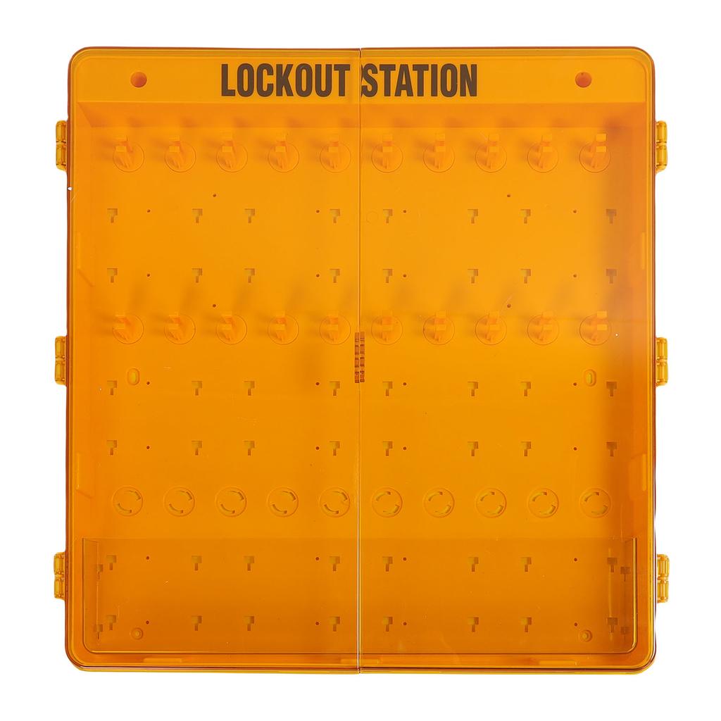 Lockout Tagout Station PC Transparent Cover Dust Proof Multifunctional Wall Mount Lock Out Tag Out
