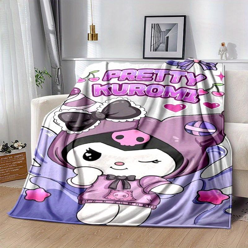 1pc. Cute Kuromi Design Blanket - Perfect for Home, Office, Outdoor Use & G