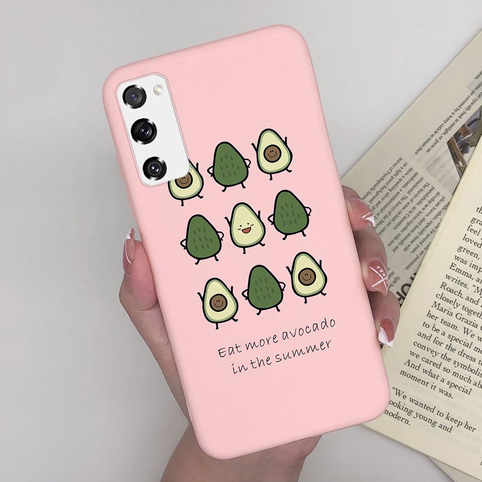Case for Fundas Samsung Galaxy S20 FE S 20 FE S20FE Case Samsung S20 FE Phone Silicone Flower Cute Soft Back Cover Cases Bumper