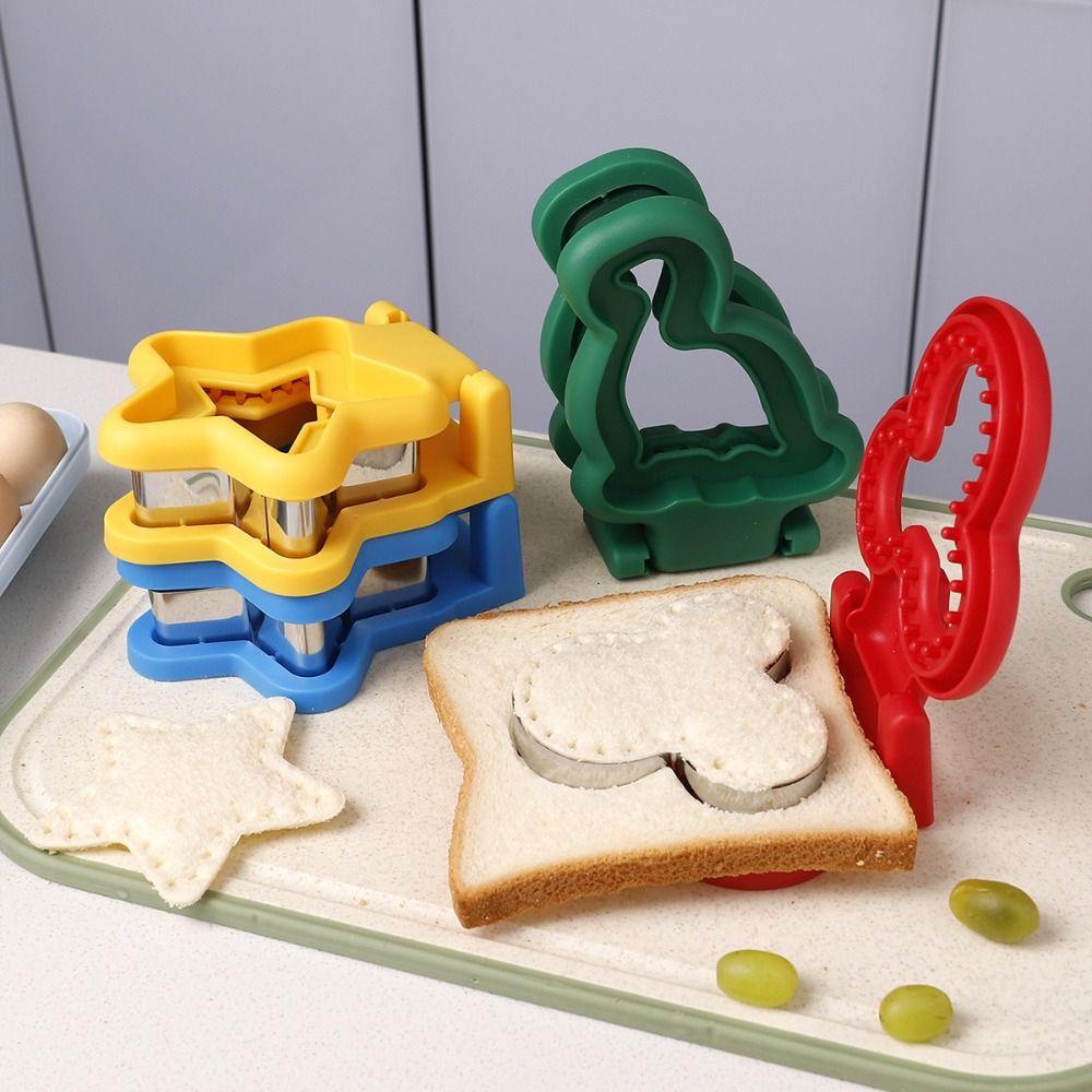Multiple Shapes DIY Sandwich Cutters Mould Sealer Flip Sandwich Maker  Kitchen Baking Tools