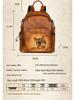 Top Grain Cowhide Retro Large Capacity Women's Backpack, Vegetable Tanned Leather Shoulder Bag, Handmade and Practical.