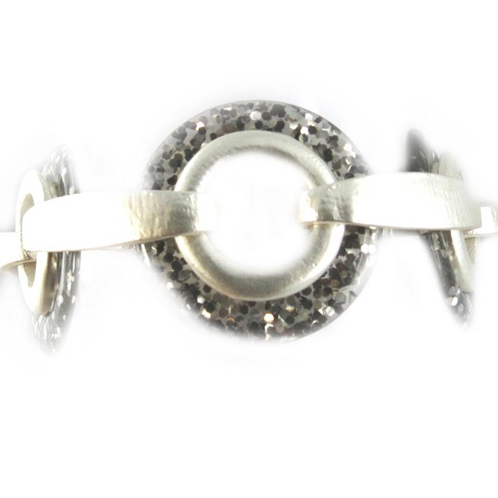 Dolce Vita [F9549] - Silver Gray 'Nora' Designer Bracelet