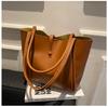 Solid Color Mother and Child Bag 2025 New Women's Bag Simple Portable Tote Bag Large Capacity Spring Fashion Shoulder Bag