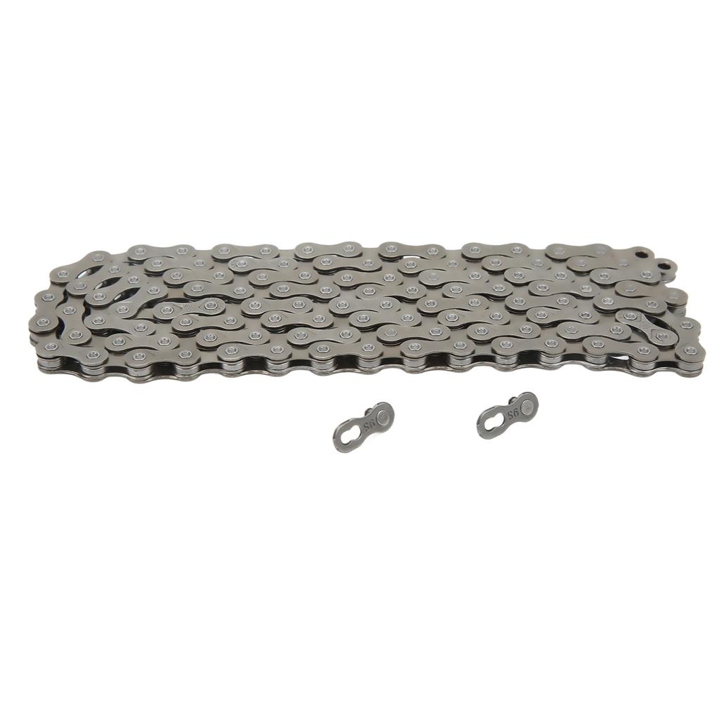 9 Speed Bike Chain Carbon Steel Bicycle Chain Brown for Road Mountain Bike Replacement Repair Part