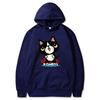 Autumn and winter cat cartoon printed hoodie classic style college style men's and women's pullovers daily fashion warm hoodie