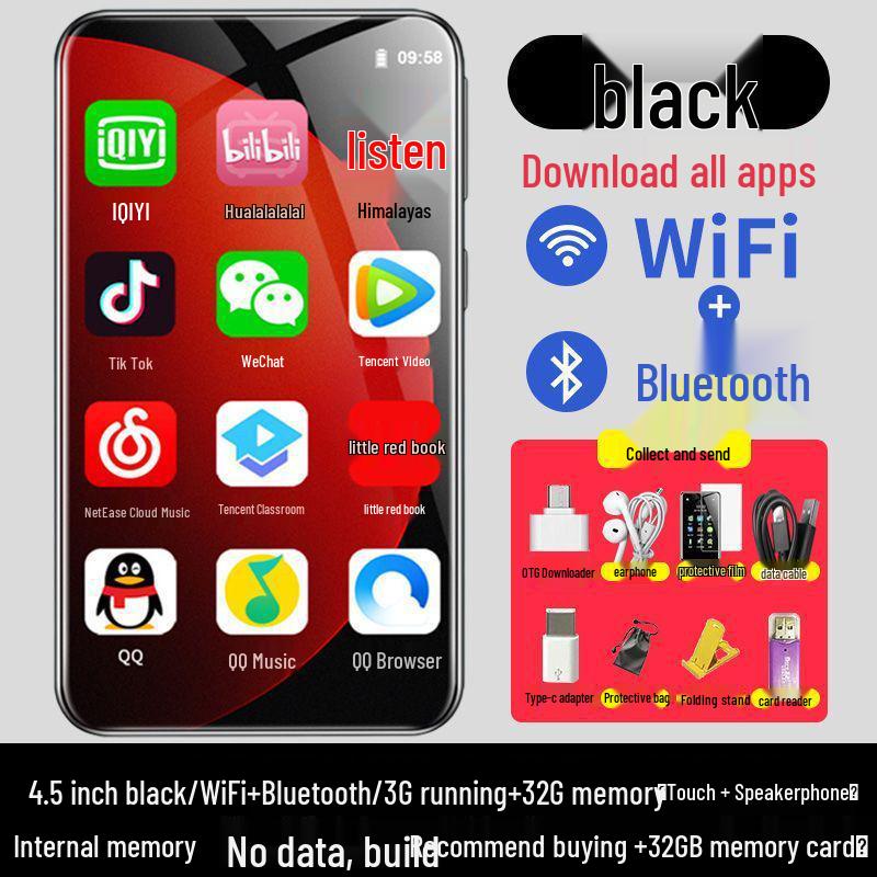 Full-Screen Android Device with Bluetooth for Audio-Visual Novels and Music