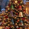 Acrylic Bell Ornament 3D Christmas Tree Hanging Decorations Hanging Bell Decor  Home Accents