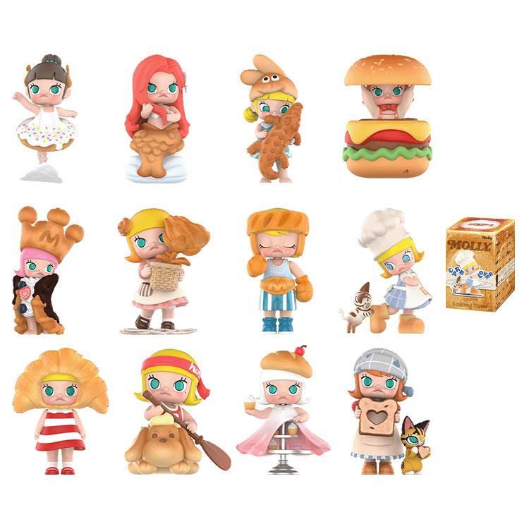 POP MART Molly Carb Lover Series Yummy Bread Shoes Figure, Single Mystery Box