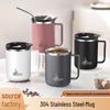 Drop-Proof 304 Stainless Steel Mug with Lid for Home, Office, or Dorm Use