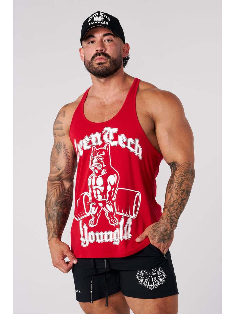 New Men's Sleeveless Cotton Sports Tank Top - Loose Fit for Running & Fitness