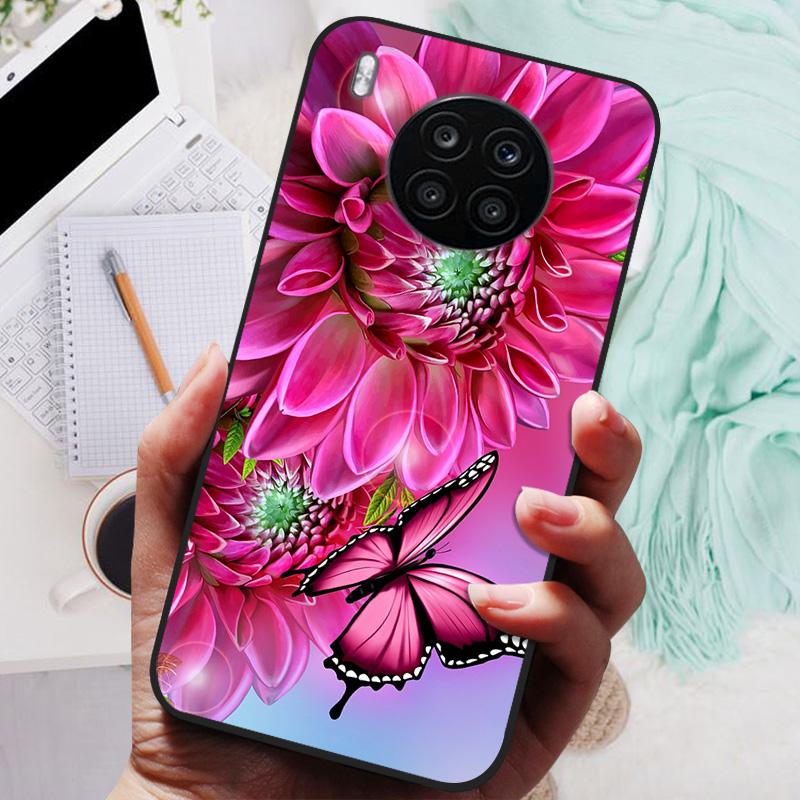 For Honor 50 Lite Case Black Cover Lion Wolf Silicone Soft Back Cases For Huawei Honor 50 Lite Pro Phone Case Protective Shell
