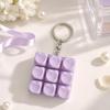 Stress Relief Fidget Button Keychain Pendant Bag Key Decor Unique Fidget Clicker Toy  Sensory Play