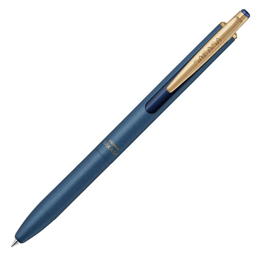 ZEBRA Sarasa Grand Gel Ballpoint Vintage Blue Pen, 0.5mm, Color, Gray, P-JJ56-VBGR