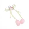 Ins Fresh Tulip Hello Kitty Keychain Y2K Trendy Sweet Imitation Pearl Bowknot Keyring Bag Pendant Backpack Hanging Decor Gift