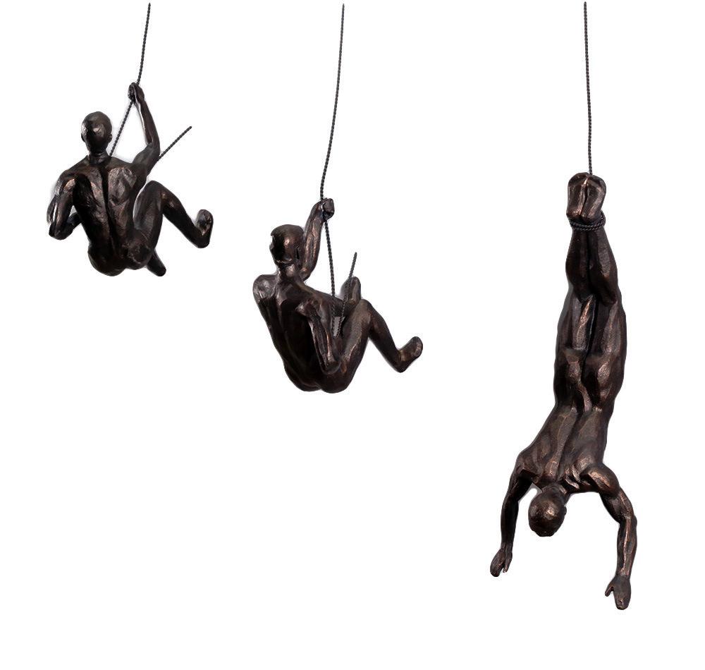 Retro Industrial Rock Climbing Wall Art for Living Room