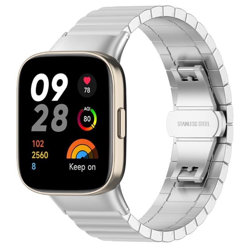 Smartwatch Replacement Strap for Redmi Watch 3 Stainless Wristband Bracelet Sweatproof Belt for Men Women Quick Release