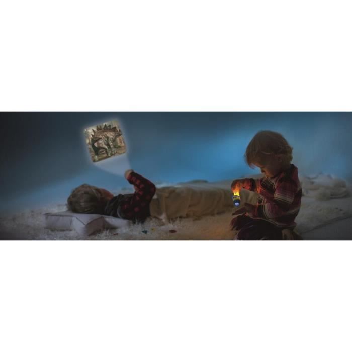 Moses lampe de poche de projection dinosaures 11,7 cm vert/noir 4-pièces