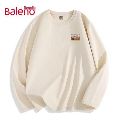 Baleno Men's Pure Cotton Loose Fit Long Sleeve T-Shirt