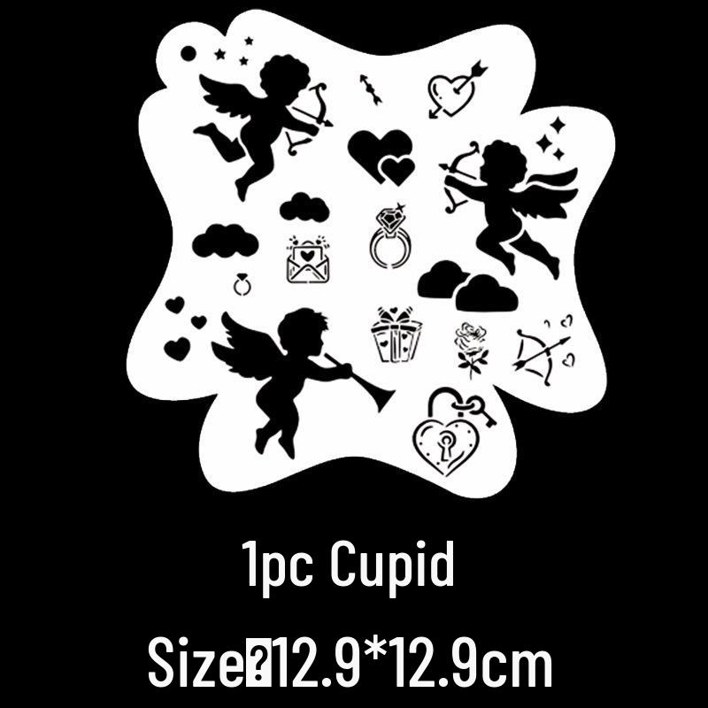 Kit di Stencil per Pittura Facciale Animale per Bambini per Trucco da Palco Fai-da-Te e Graffiti