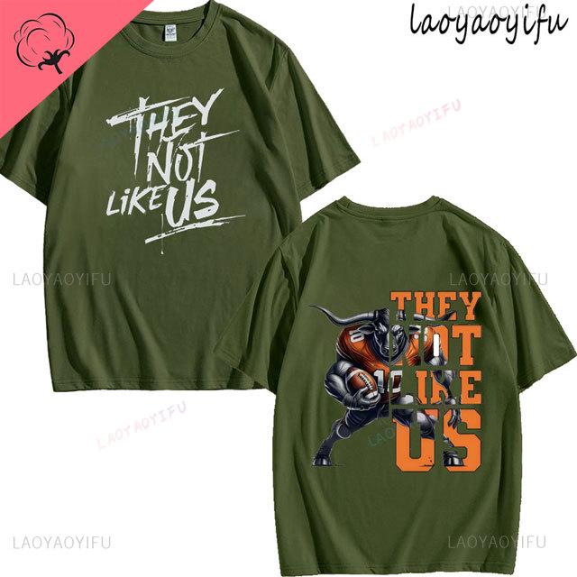 They Not Like Us Theme Print Tshirt Mens Womens Fashion 100Cotton Short Sleeve ONeck Breathable Tee Summer Casual Tops