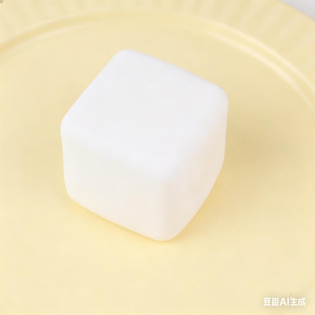 Soft Squishy Milk White Tofu Squeeze Toy Cute White Square Sensory Stress Relief Fidget Toys Dough Ball Gifts For Adults Gift
