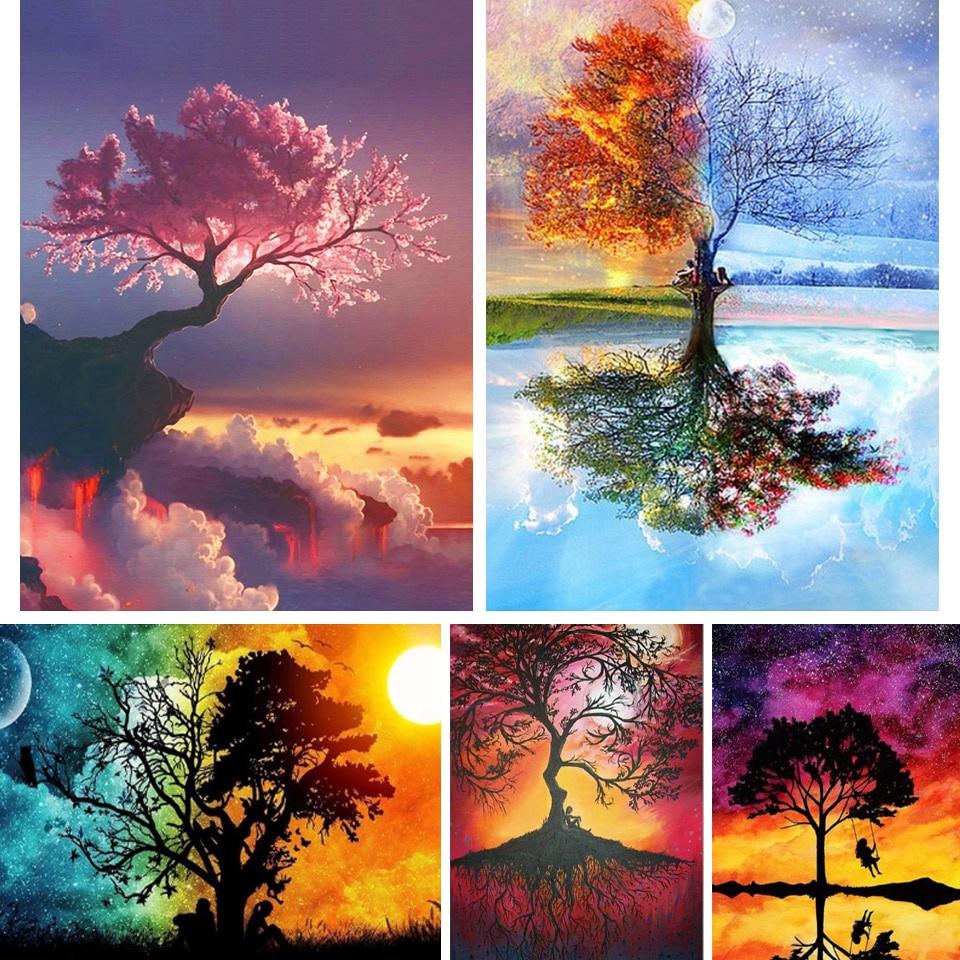 Full Drill Landscape Art 5D Diamond Painting Cross Stitch Embroidery Decor Home Full Drill Landscape Art 5D Diamond Painting Cross Stitch Embroidery Decor Home