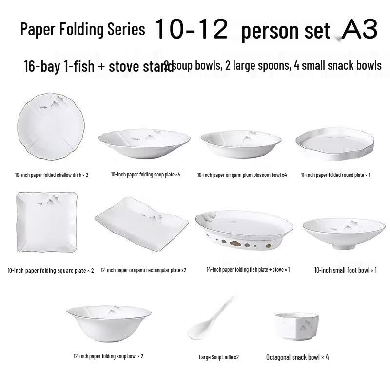 Luxury Bone China Tableware Dining Set