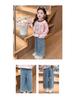 2025 New Spring Embroidered Toddler Girls' Loose Jeans