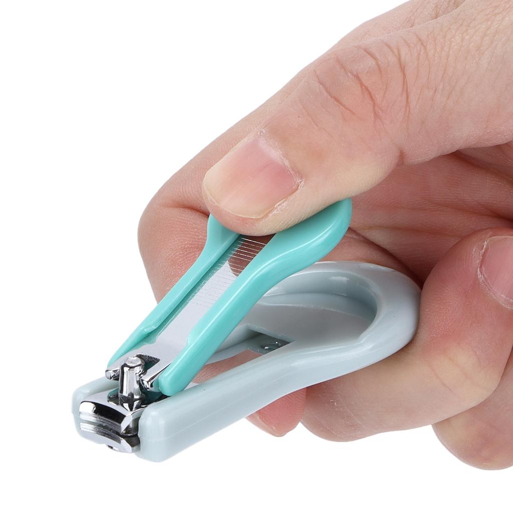 Nail Clippers Kit Cartoon Shape Stainless Steel Baby Nail Trimmer with Tweezers Nail File Storage Box for Baby Nail Care