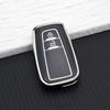 Tpu Car Key Case For Toyota Camry Chr Corolla Rav4 Avalon Land Cruiser Prado Prius 2/3/4 Buttons Key Cover Keychain Accessories