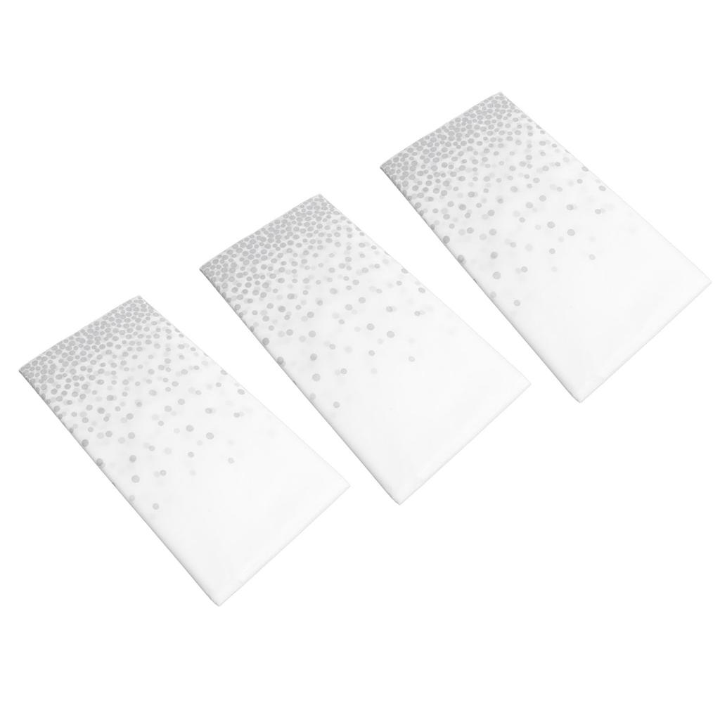 3pcs Plastic Tablecloth Waterproof Oil Proof Reusable Table Cover Rectangle Dot Pattern Table Cloth for Banquets Picnics Party