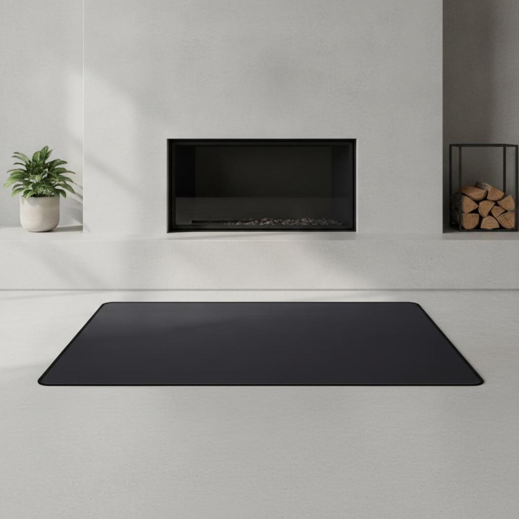 Silicone-Coated Fiberglass Fire Mat Wipe-Clean for Backyard Cooking