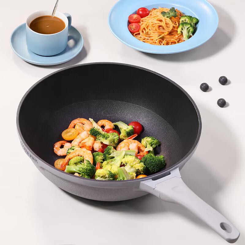 COOKER KING BP50816 Non-Stick Flat Bottom Wok