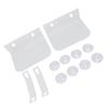 Window Plant Shelves with Suction Cups Support Brackets Square Acrylic Window Sill Extender for Succulents