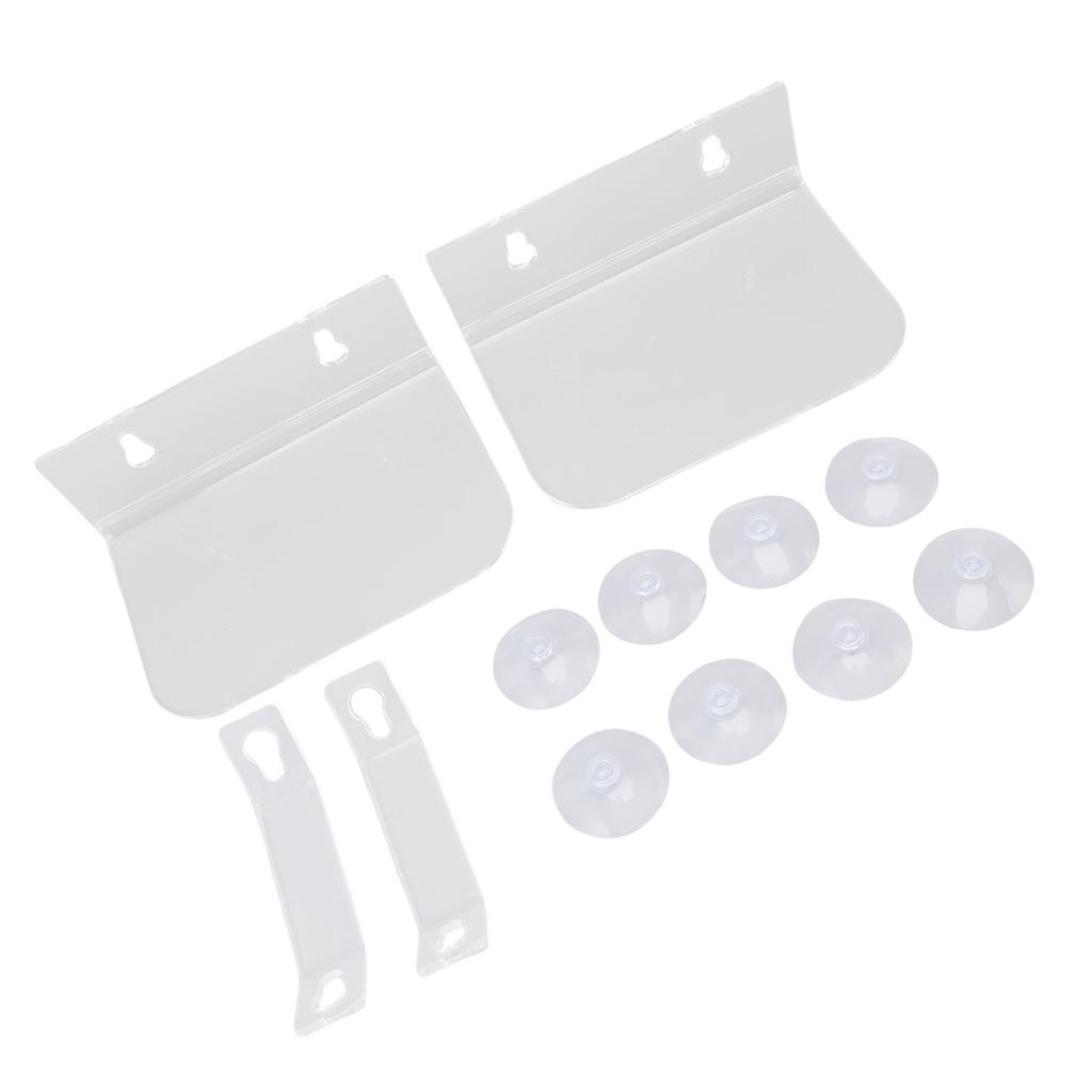 Window Plant Shelves with Suction Cups Support Brackets Square Acrylic Window Sill Extender for Succulents