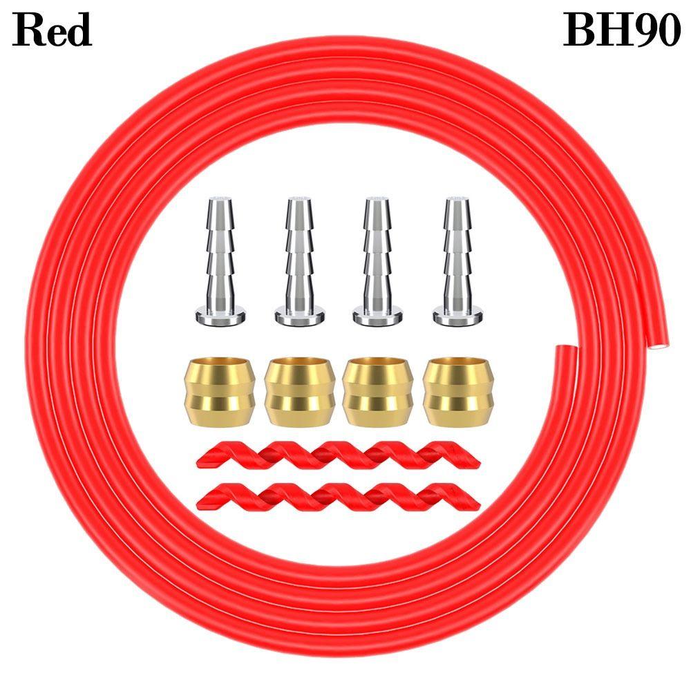 

Red White MTB Bicycle Hydraulic Oil Tube Brake Hosing Cable Mountain Bike Parts Disc Brake Hose Red-BH90