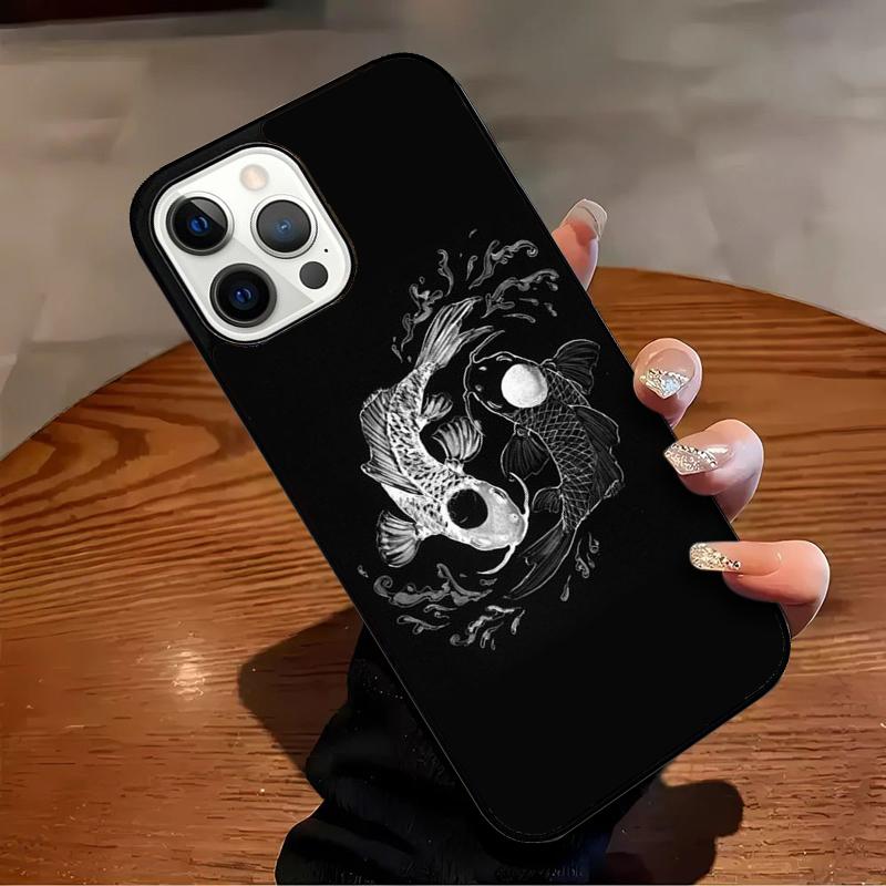 Yin Yang Koi Handyhülle Für iPhone 17 Air 16 15 14 13 12 11 Pro Max Max Plus Bumper Case Cover