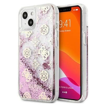 Hülle für iPhone 13 mini Guess Liquid Glitter Rosa