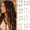 6/10/26/46pcs Headwear Party Mixed Hair Rings Set Hair Braiding Halloween Braid Hair Clips  Men