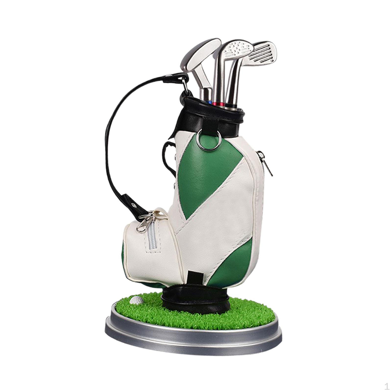 

Набор подставок для ручек для гольф-клуба с 3 ручками — декор офисного стола зелёный