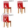 Soft Christmas Chair Cover Cartoon Chair Back Decor Xmas Dinner Chair Seat Cover  Restaurant