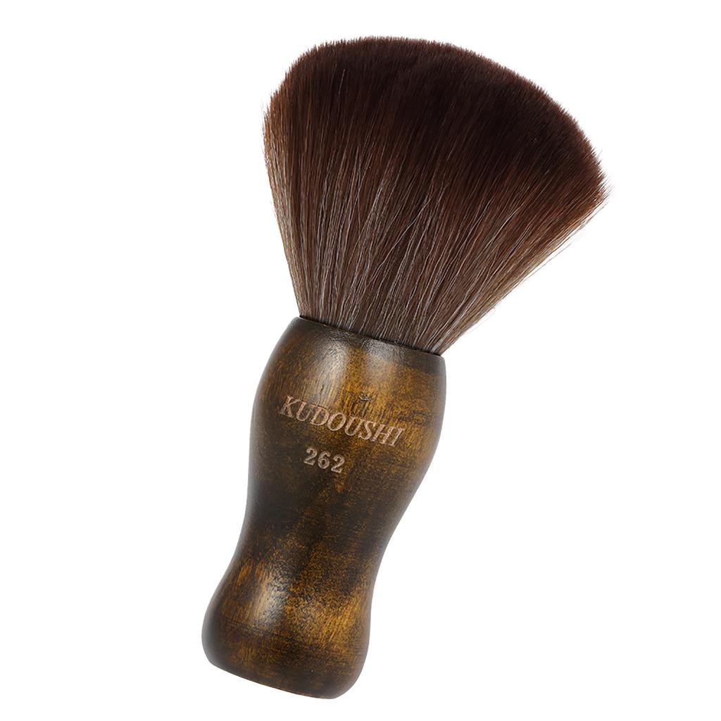 Bestauty KUDOUSHI Largr Hair Cutting Neck Duster Brush Professional Barber Natural Fiber Wooden Handle Cutting Kits