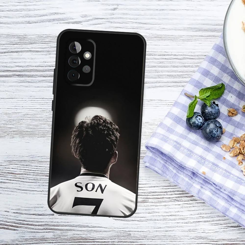 Korea Son H-Heung-mins Football Phone Case For Samsung Galaxy A13,A21s,A22,A31,A32,A52,A53,A71,A80,A91 Soft Black Phone Cover