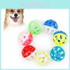 Plastic Fun Cat Bell Ball Toy Randomly Colored Lightweight For Pet Entertainment