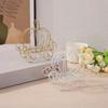 Gold/White Pumpkin Carriage Centerpiece Candy Holder  For Party Halloween Christmas Decoration