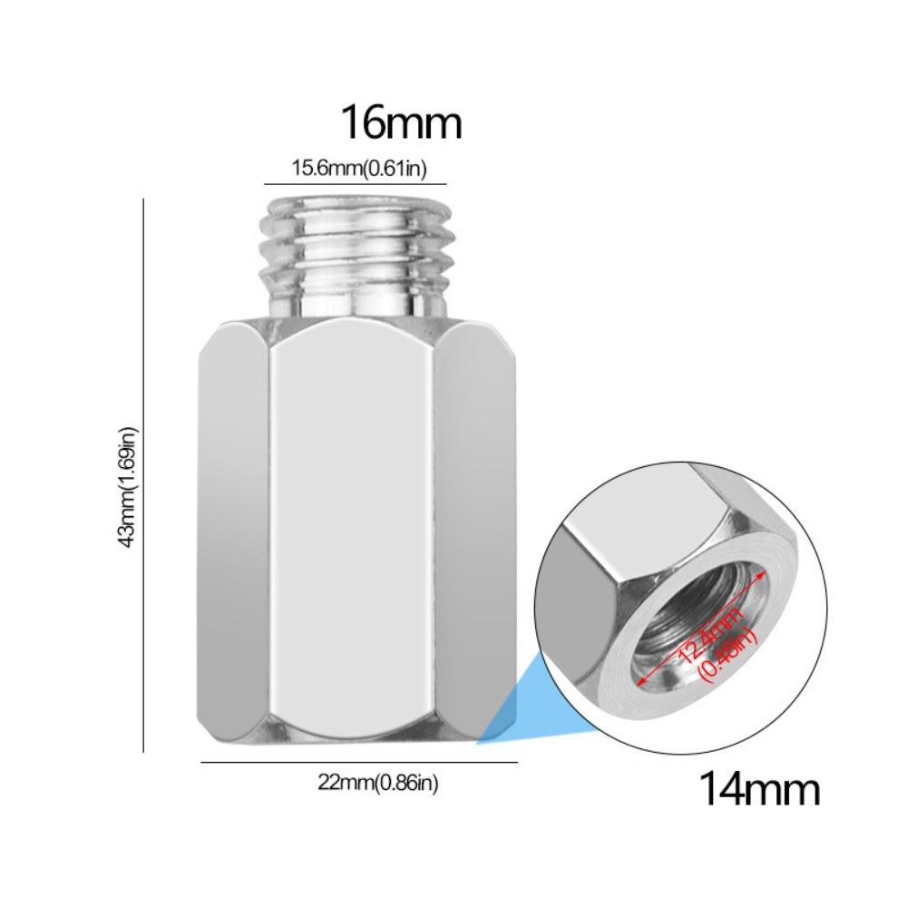 Metall Schleif-Polierpad 16 Innengewinde auf Außengewinde 14 Poliermaschinenzubehör Poliermaschinen-Verlängerungs-Verbindungsstange ABS