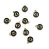 10Pcs Metal Enamel English Letters Charms Pendant For DIY Jewelry Making Necklace Bracelet Accessories